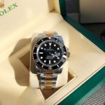 2024 New Rolex Submariner 40 MM ETA2836 Watch - Gold and Silver Steel Band Black Dial